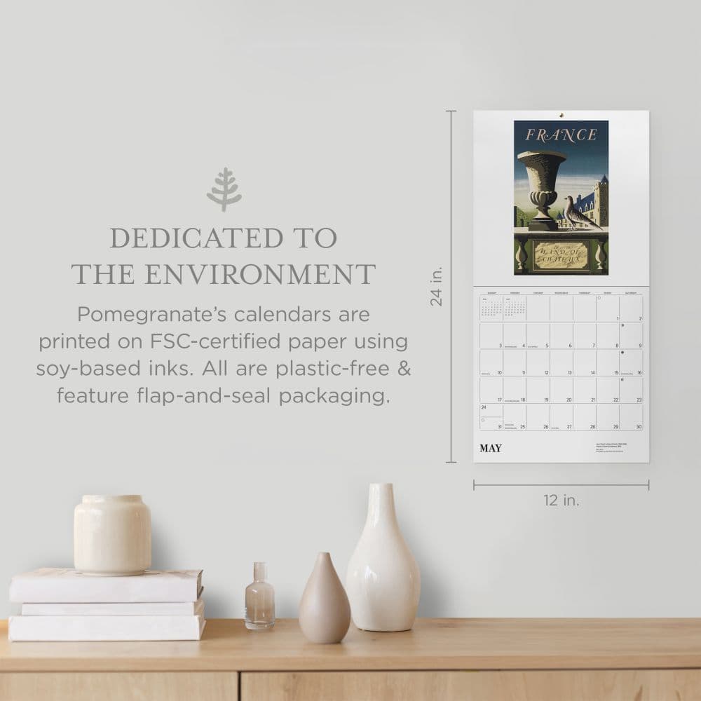 France Travel Poster Special Edition 2026 Wall Calendar Second Alternate Image