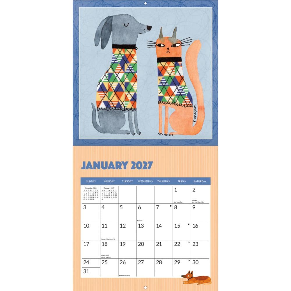 Cats and Dogs 2027 Wall Calendar Second Alternate Image