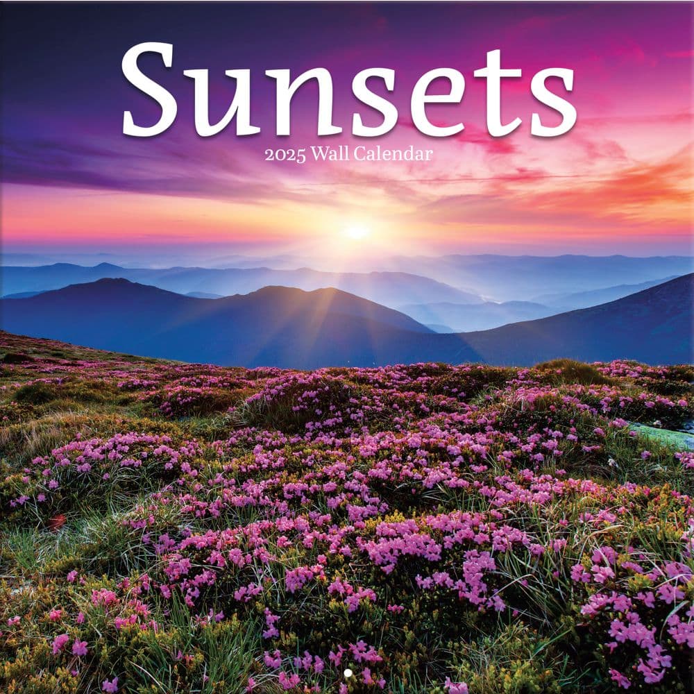 Sunsets 2025 Wall Calendar