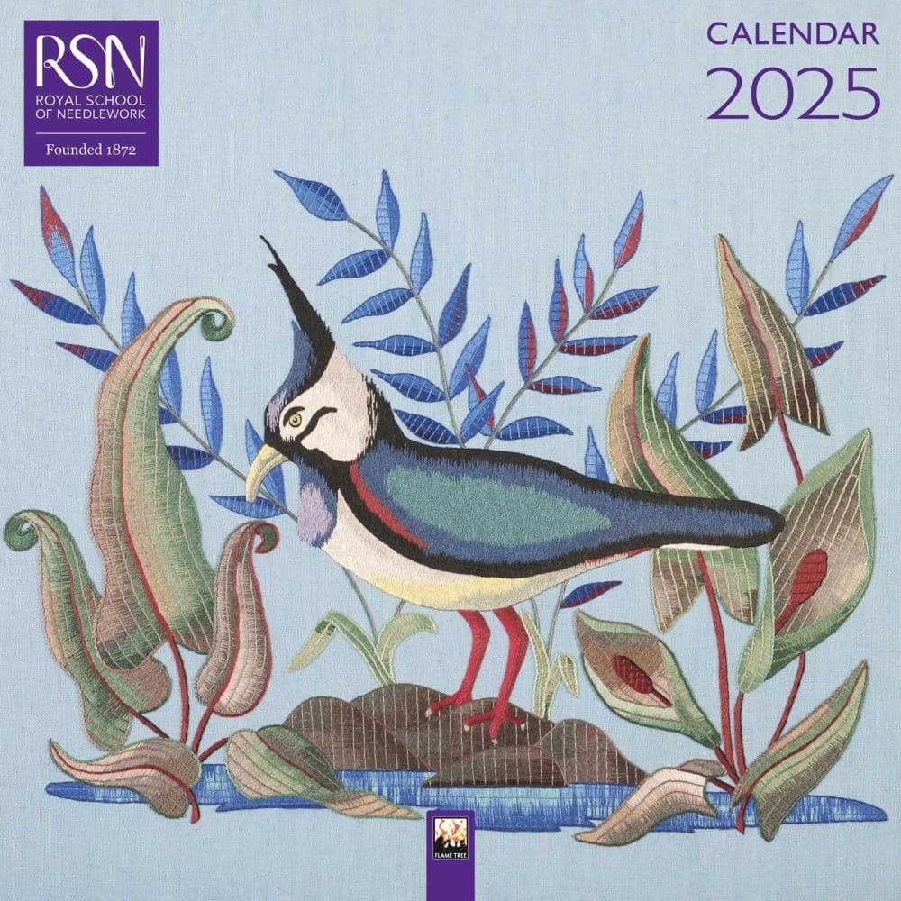 Royal School Of Needlework 2025 Wall Calendar Main Image