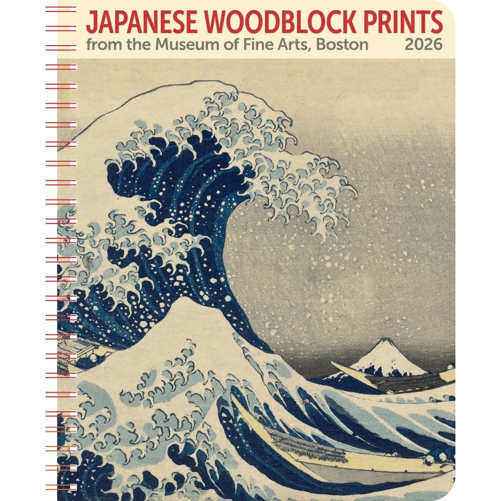 Japanese Woodblocks Museum of Fine Arts Boston 2026 Monthly Planner Main Image