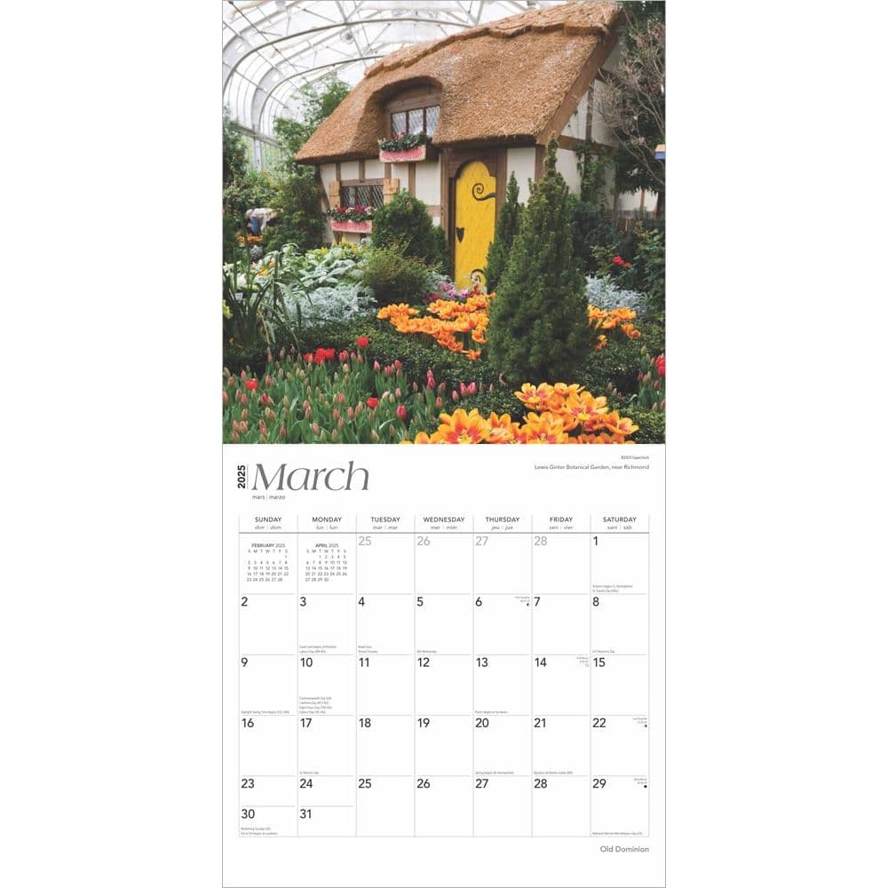 Virginia Places 2025 Wall Calendar