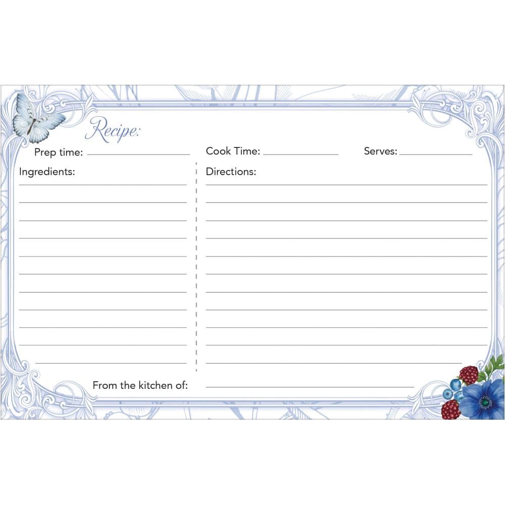 Toileberry Kitchen 4 X 6 Recipe Cards First Alternate Image