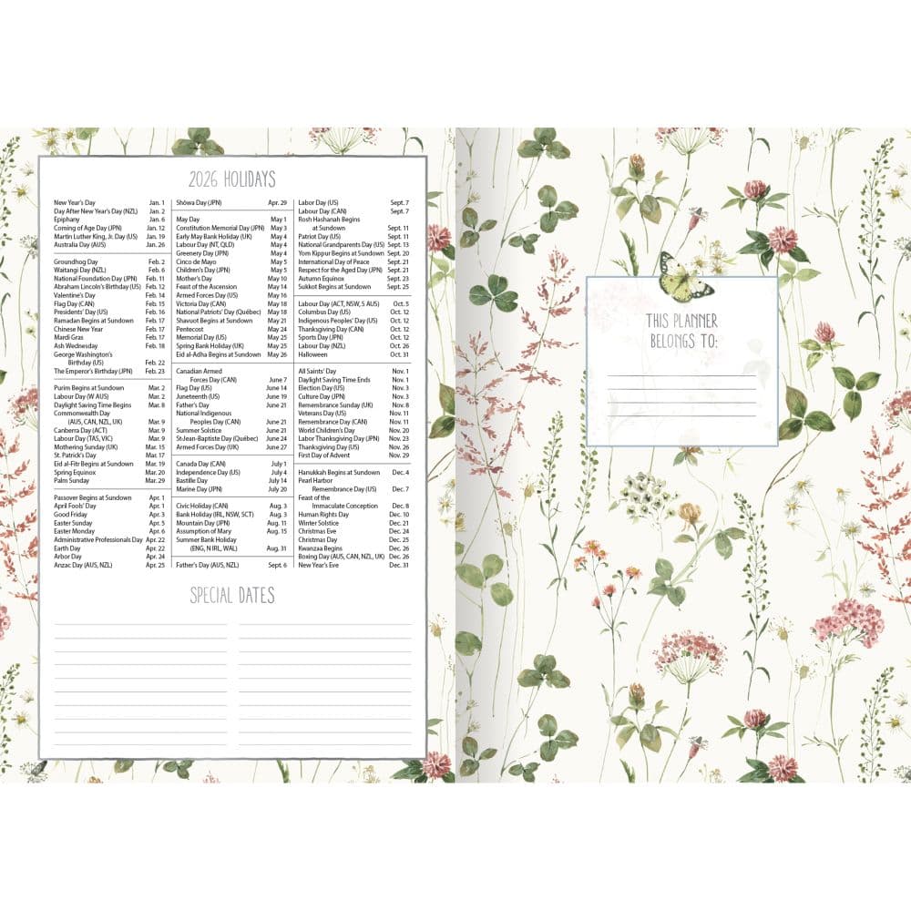 Watercolor Seasons 2026 Monthly Pocket Planner – 4.9” X 6.6” Spiral Weekly Calendar With Art