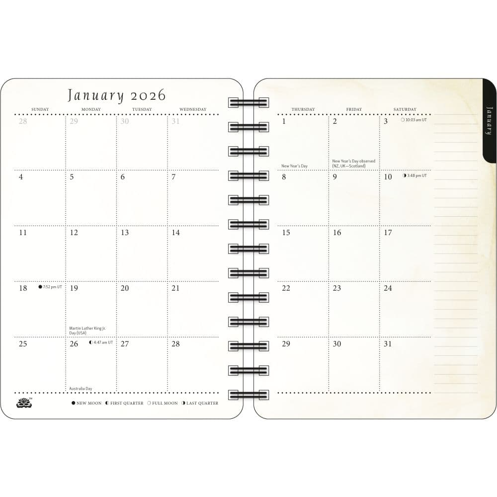 Artful Cat Weekly 2026 Planner Third Alternate Image