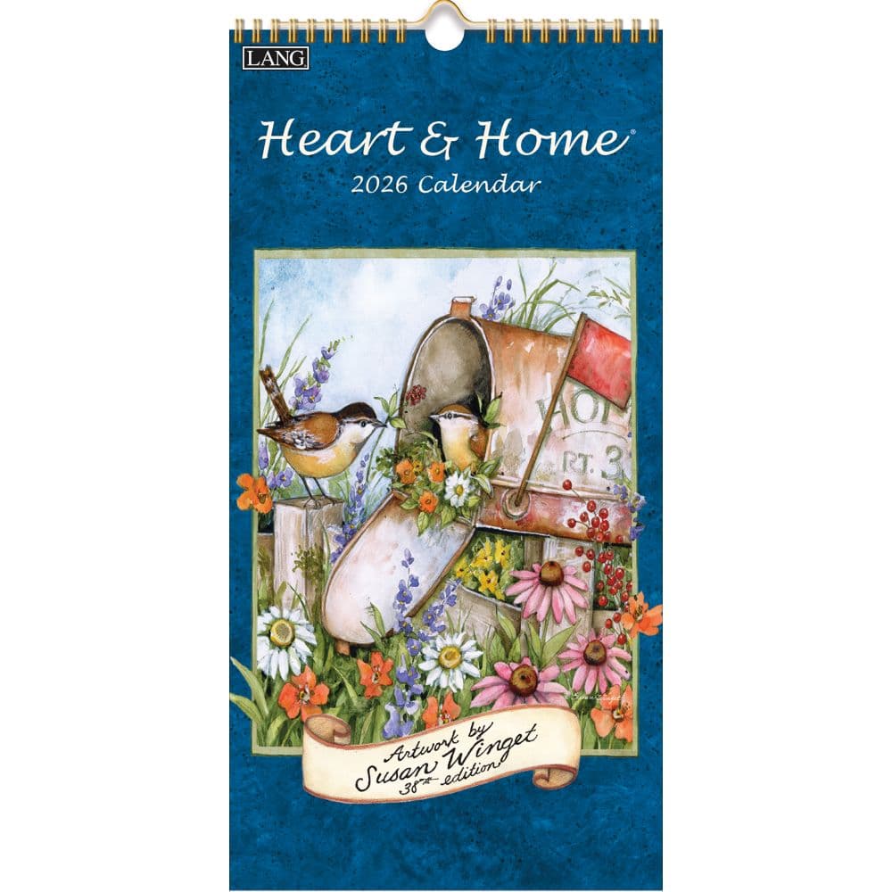 Heart and Home 2026 Vertical Wall Calendar Main Image