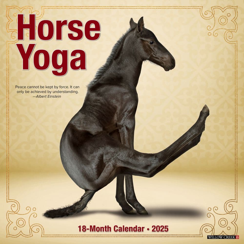 Horse Yoga 2025 Wall Calendar