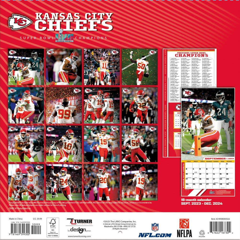 NFL Kansas City Chiefs 2024 Mini Wall Calendar First Alternate Image width=&quot;1000&quot; height=&quot;1000&quot;