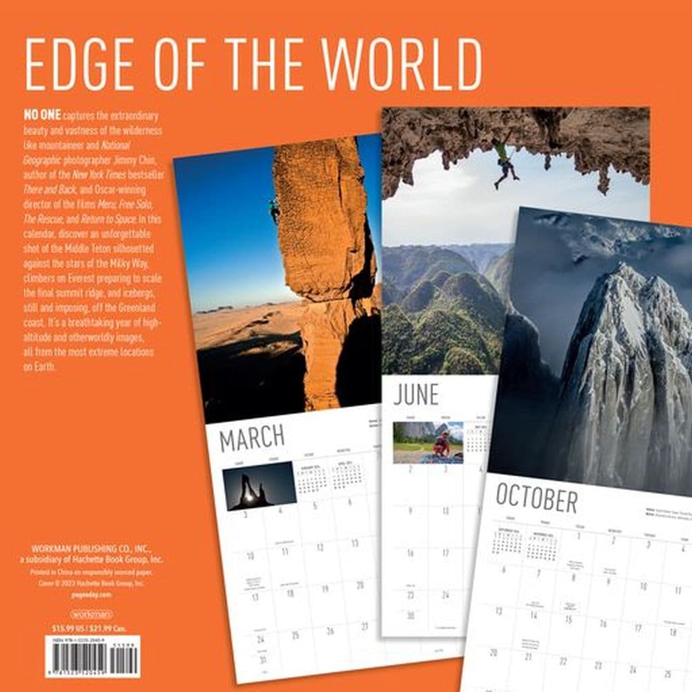 Jimmy Chin Peak Moments 2024 Wall Calendar First Alternate Image width=&quot;1000&quot; height=&quot;1000&quot;