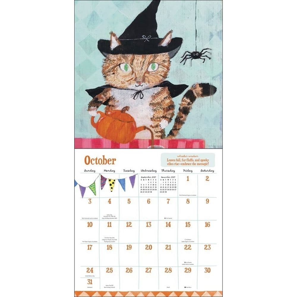 Everyday Purrsuits 2027 Wall Calendar by Sally Welchman Fifth Alternate Image
