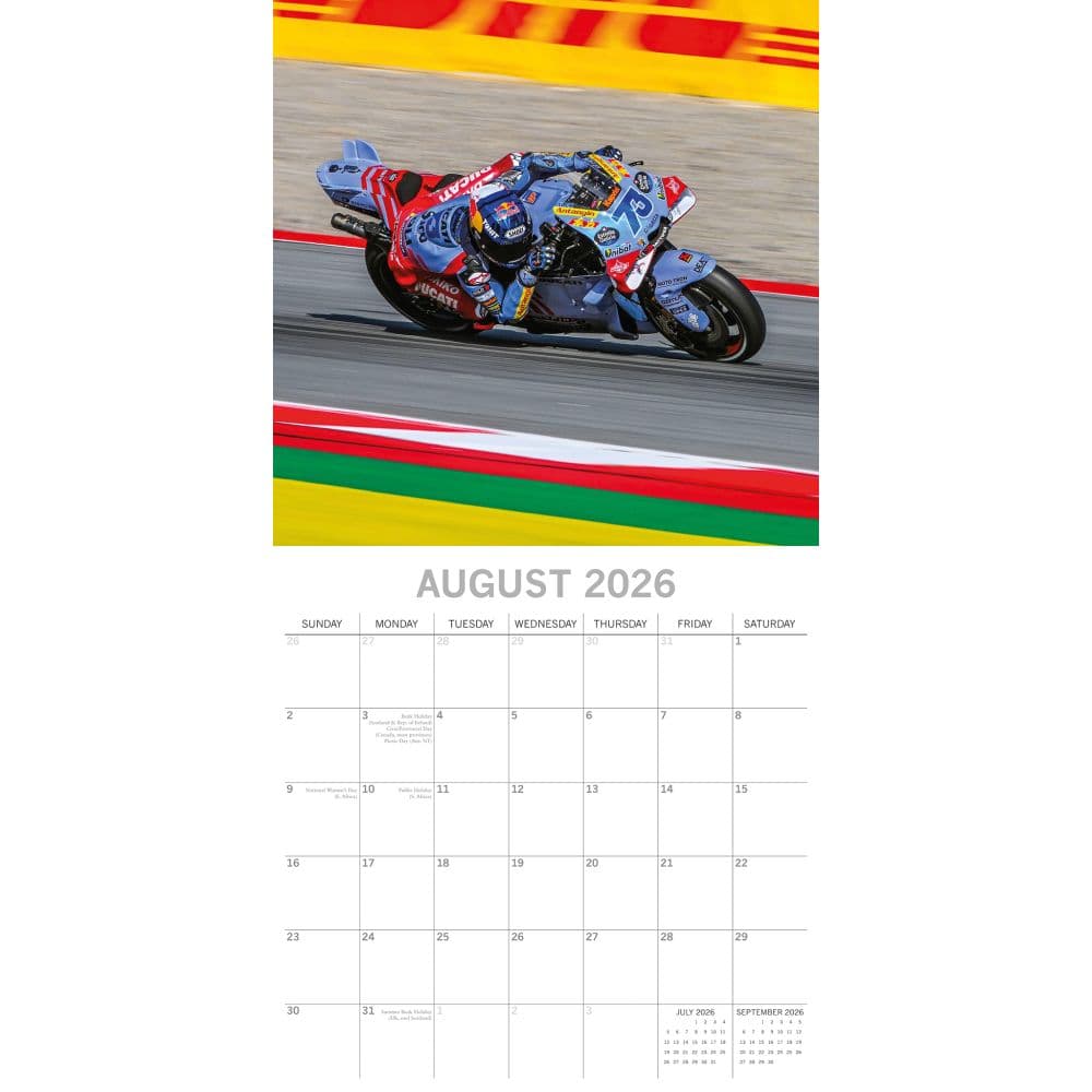 Super Bikes 2026 Wall Calendar Third Alternate Image