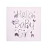 image Hello Baby Girl New Baby Card front