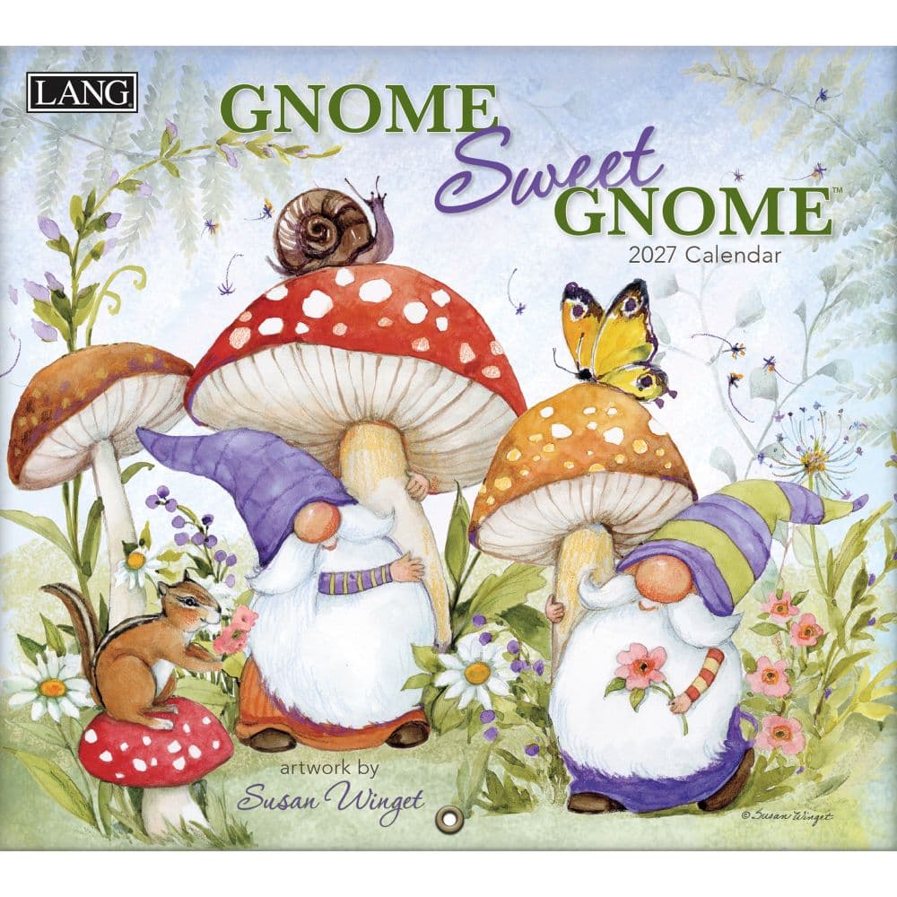 Gnome Sweet Gnome Special Edition 2027 Wall Calendar by Susan Winget