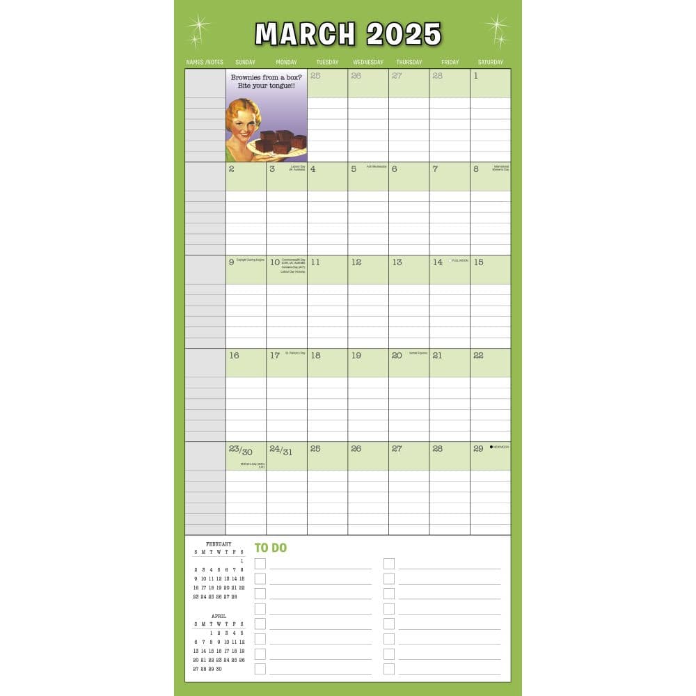 Retro Mama 17 Month 2025 Family Calendar Fourth Alternate Image width=&quot;1000&quot; height=&quot;1000&quot;