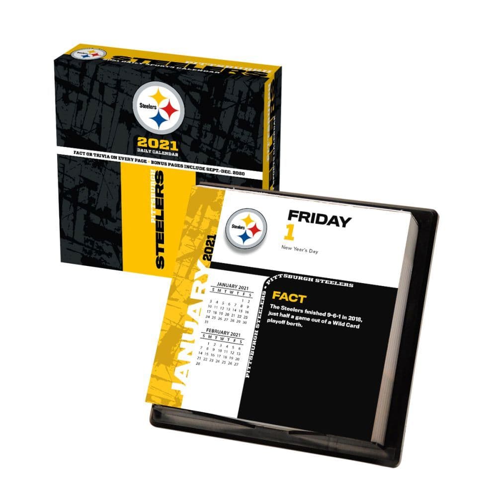 Pittsburgh Steelers 2021 Desk Calendar Calendars Com