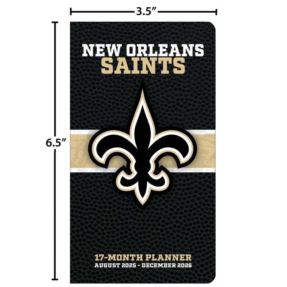 NFL New Orleans Saints 17 Month 2026 Pocket Planner Fifth Alternate Image