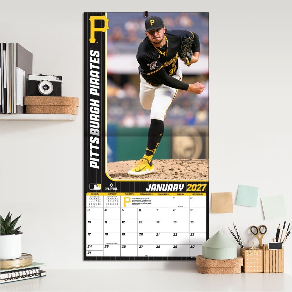 MLB Pittsburgh Pirates Paul Skenes 2027 Wall Calendar Fifth Alternate image