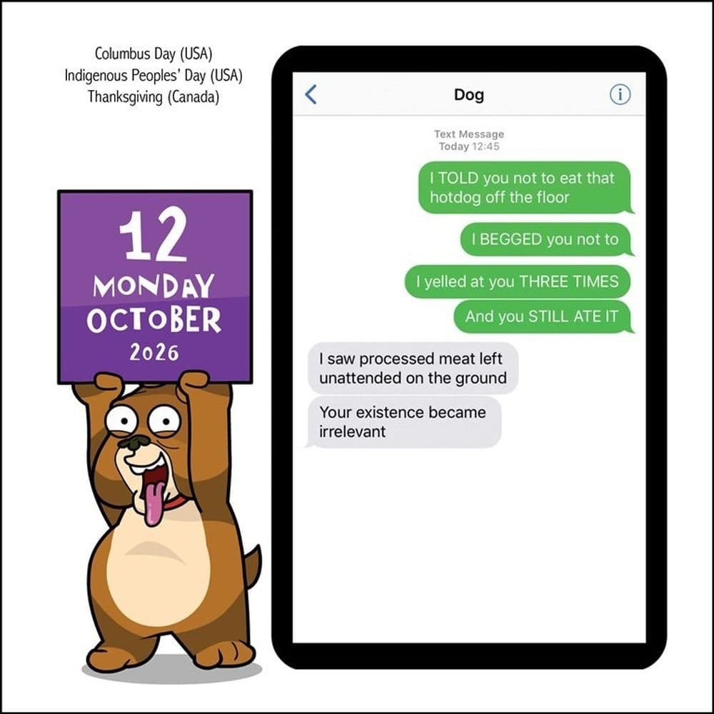 Texts from Dog 2026 Desk Calendar First Alternate Image