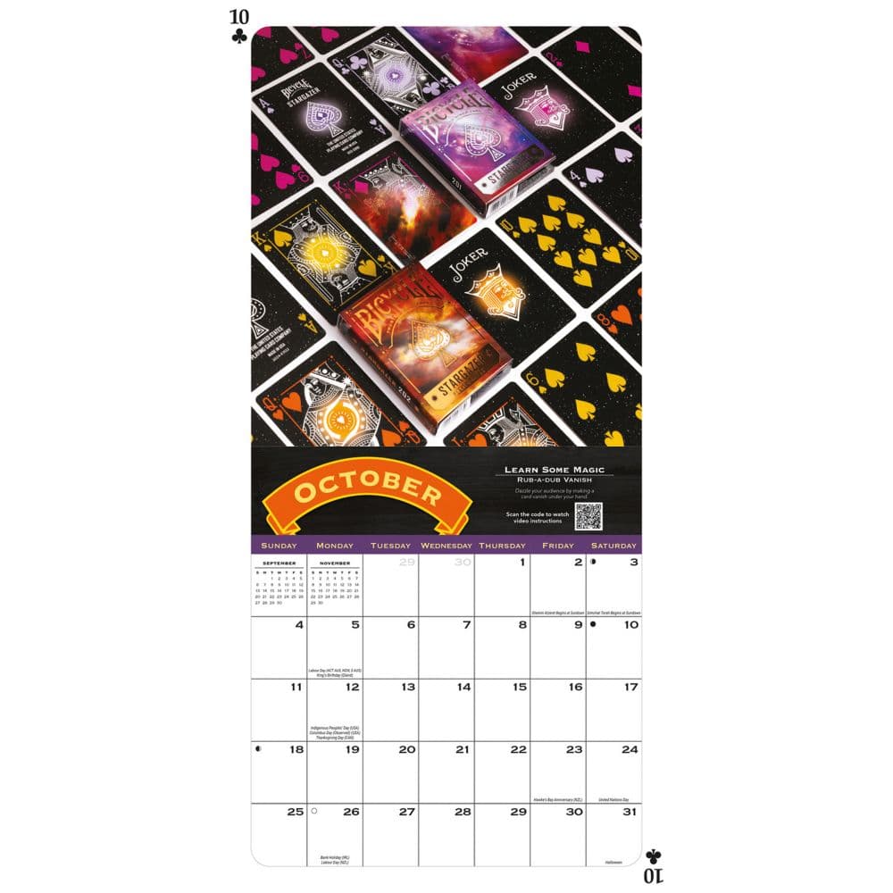 Bicycle Cards Art 2026 Wall Calendar Fourth Alternate Image