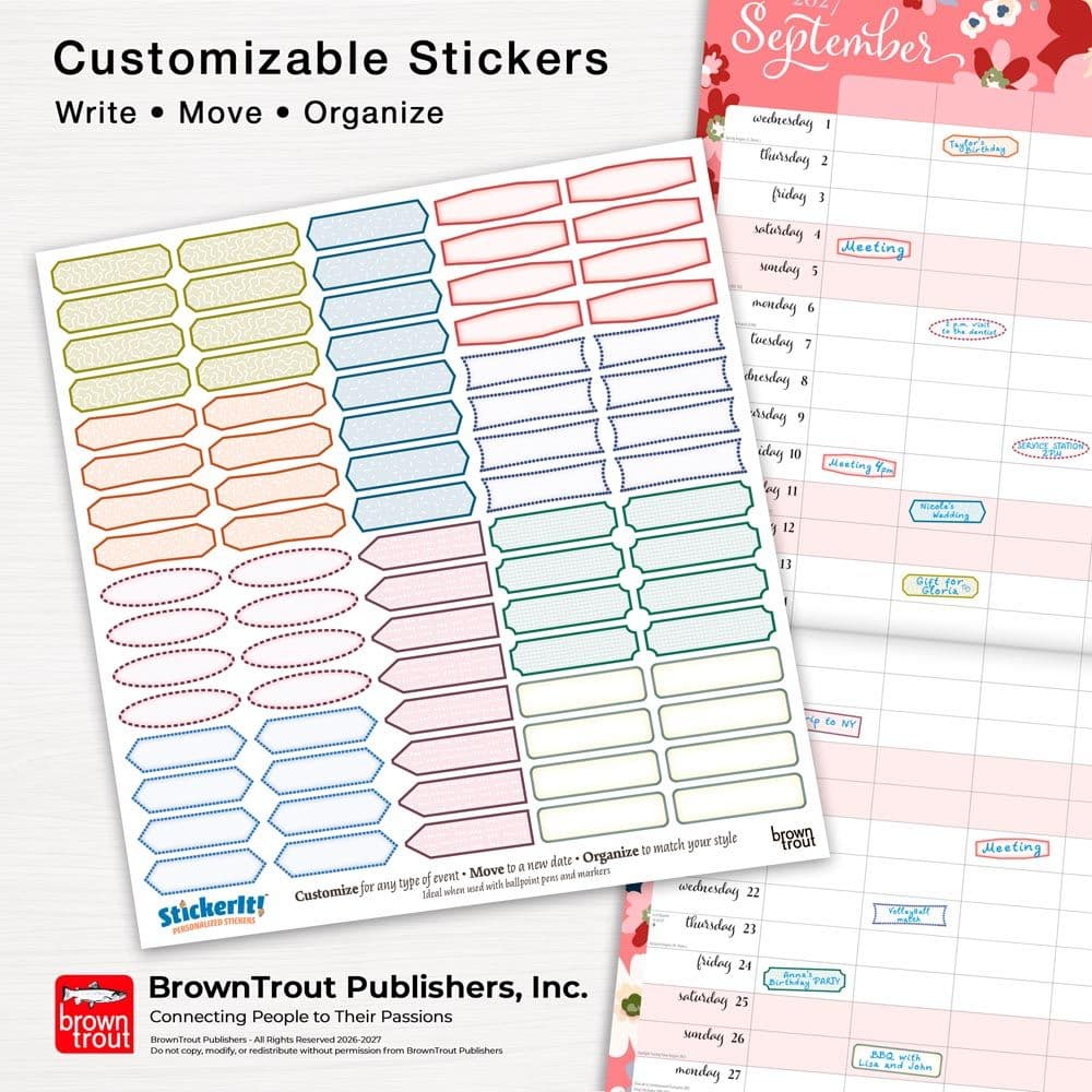 Moms Family Planner 2027 Wall Calendar Ninth Alternate Image