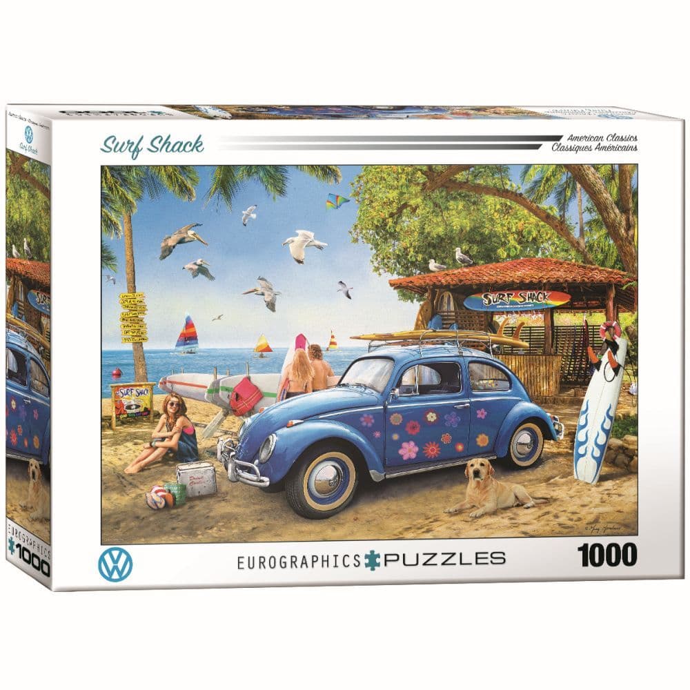 VW Beetle Surf Shack 1000 Piece Main Product Image width=&quot;1000&quot; height=&quot;1000&quot;