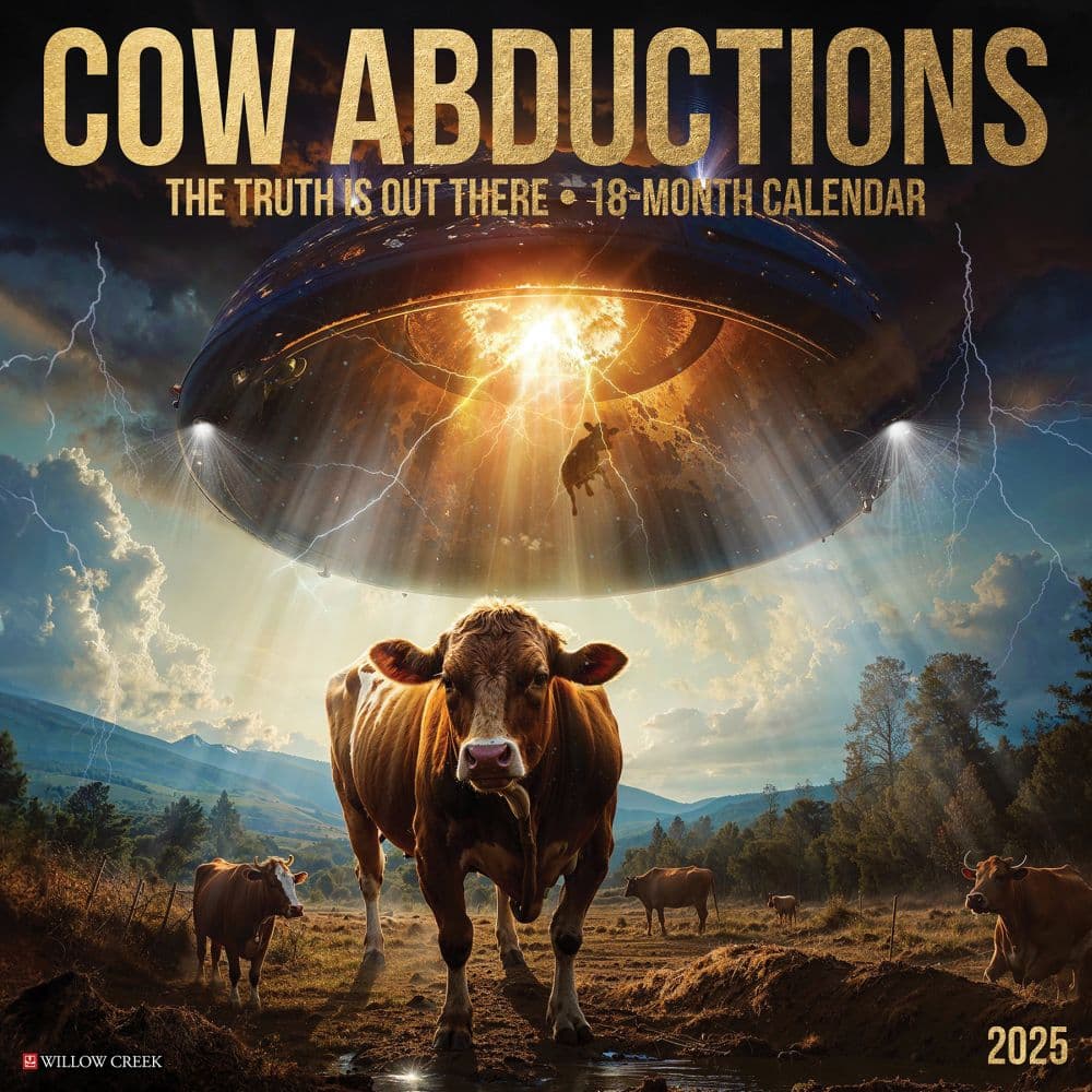 Cow Abductions 2025 Wall Calendar Main Image