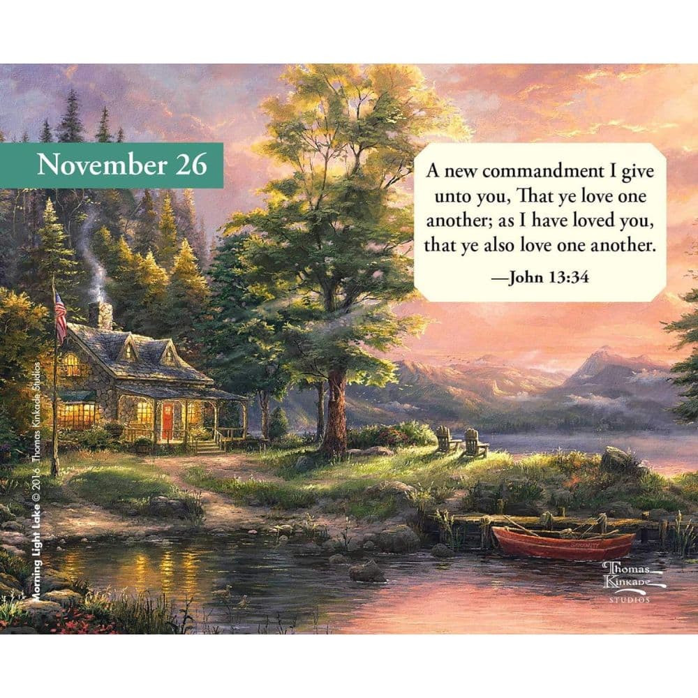 Kinkade Studios Perpetual Easel Calendar Fourth Alternate Image width=&quot;1000&quot; height=&quot;1000&quot;