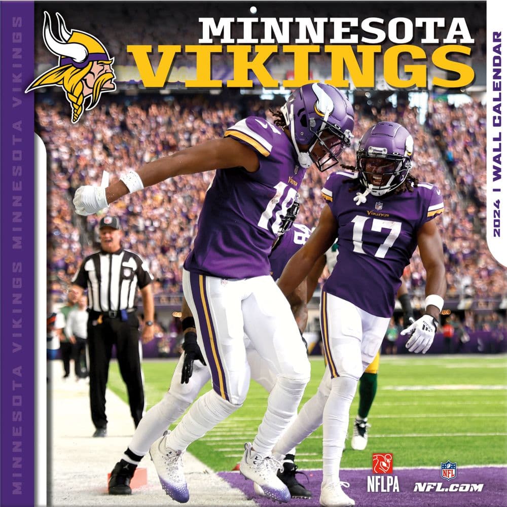 NFL Minnesota Vikings 2024 Wall Calendar Calendars com