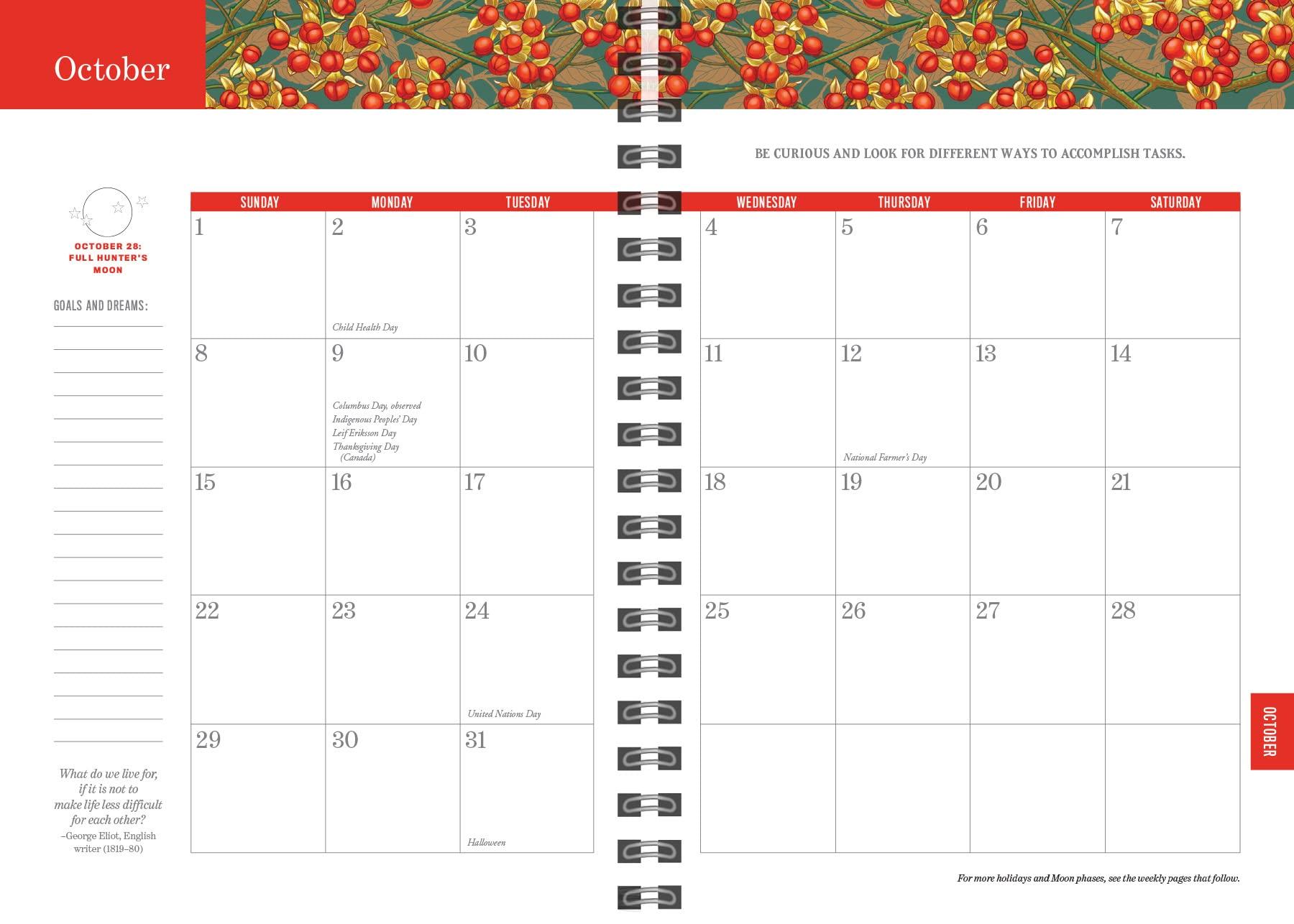 Old farmers almanac 2023 planner calendars