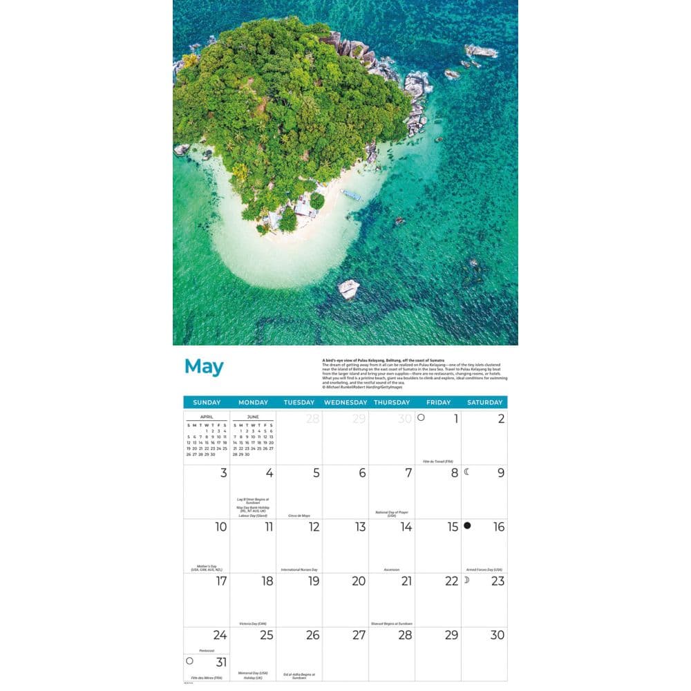 Islands 2026 Wall Calendar Third Alternate Image