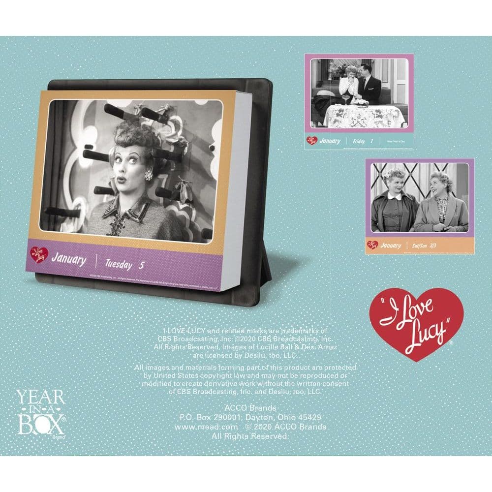 I Love Lucy Desk Calendar - Calendars.com