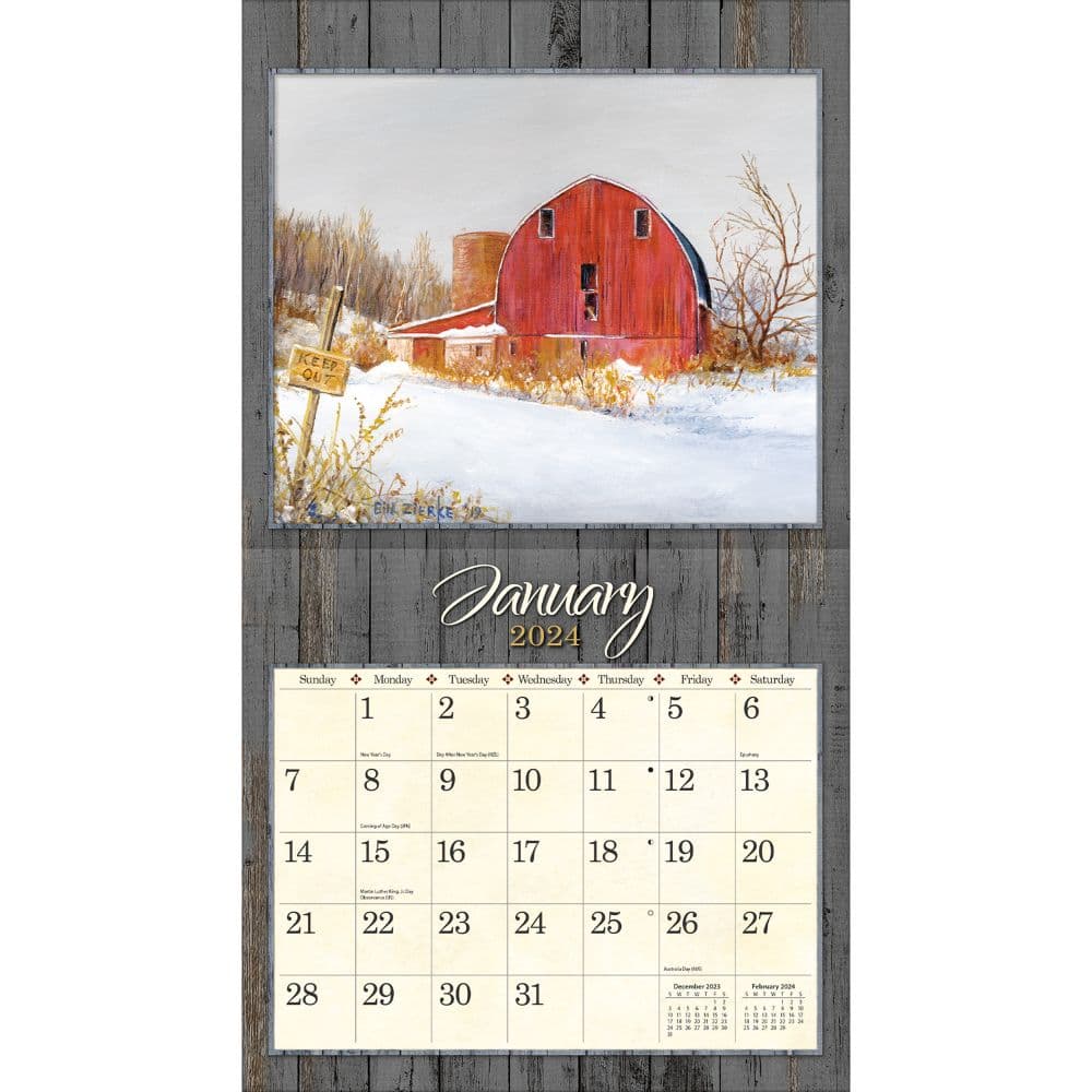 On The Farm 2024 Wall Calendar