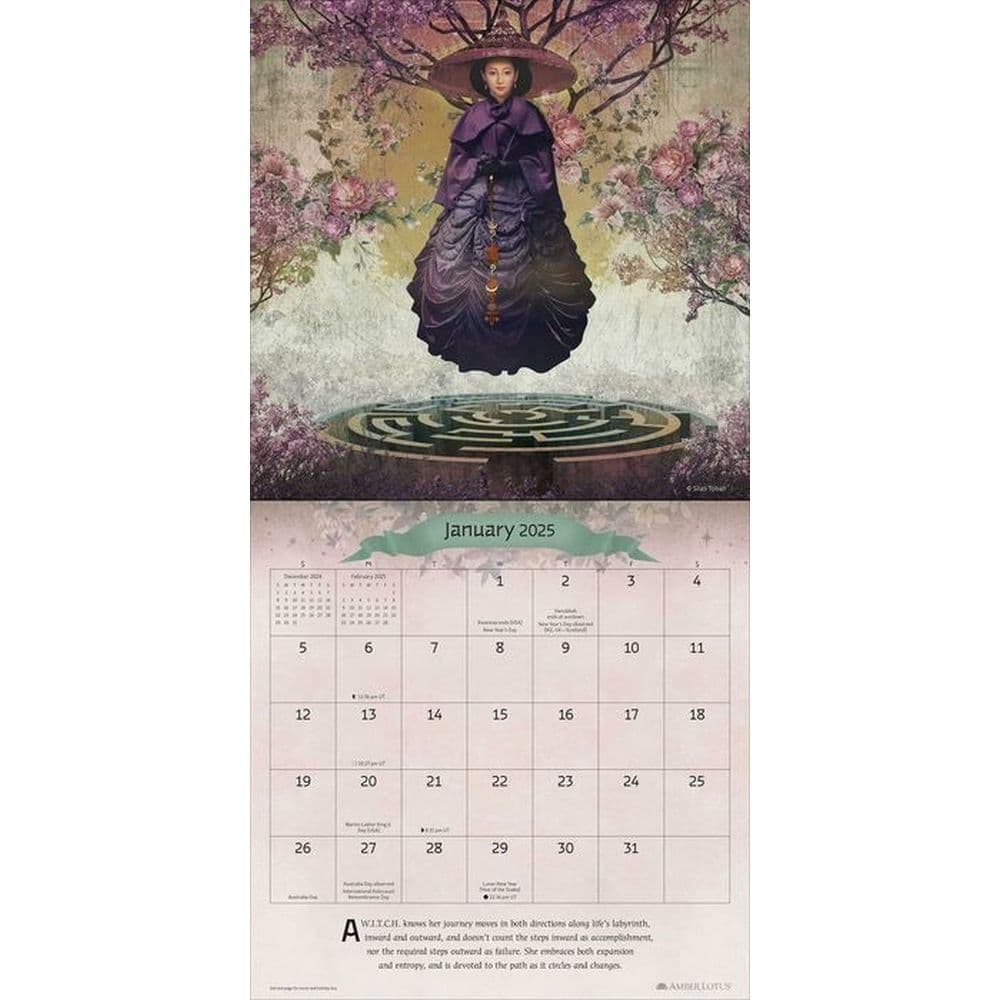 WITCH Woman in Control 2025 Wall Calendar 
Fourth Alternate Image