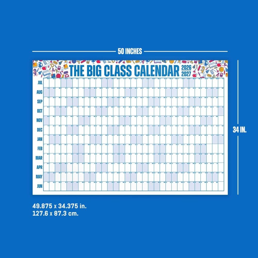 Big Class 2027 Acedemic Wall Calendar Graphic First Alternate Image