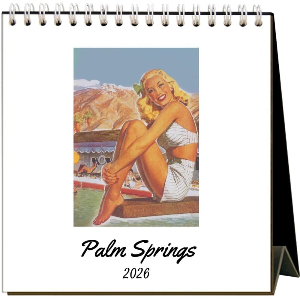 Palm Springs Nostalgic 2026 Easel Desk Calendar Main Product Images
