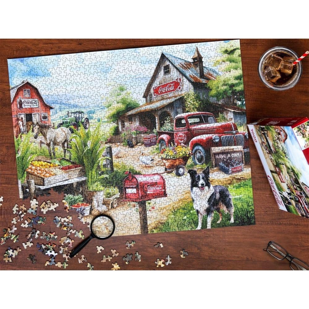 Coca Cola Country Side Market 1000 Piece Puzzle Fourth Alternate Image