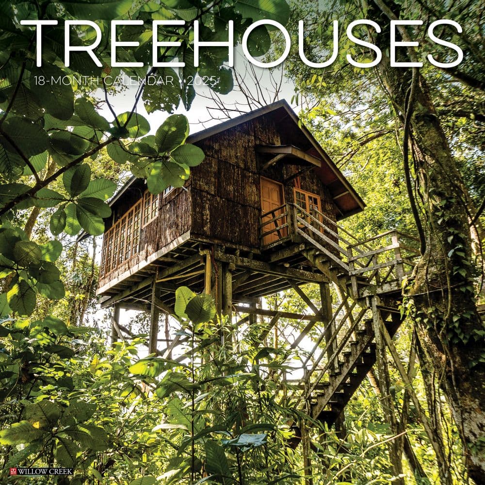 Treehouses 2025 Wall Calendar Main Image