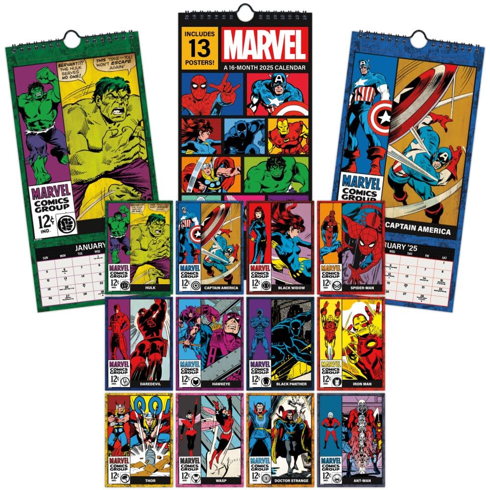 Marvel Comics 2025 Slim Wall Calendar Alt6