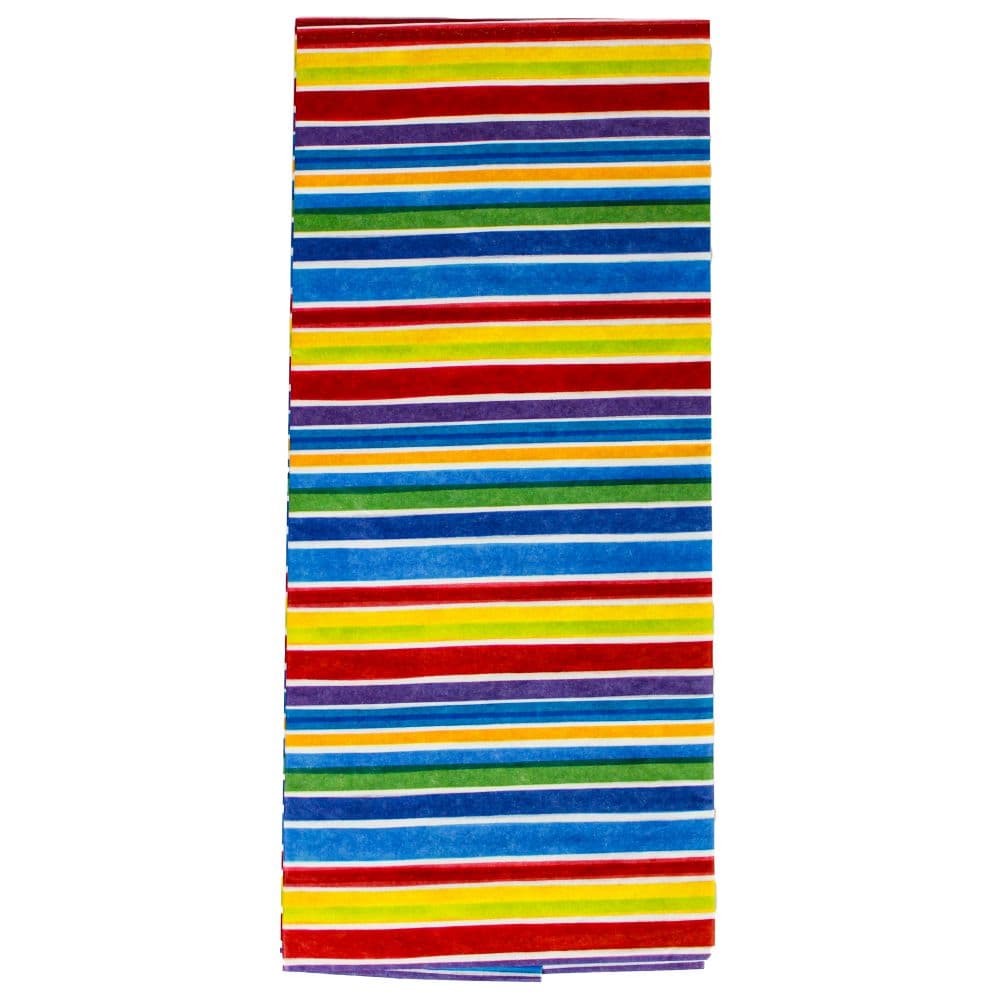 Colorful Stripes Tissue Paper - 4 Sheets Second Alternate Image