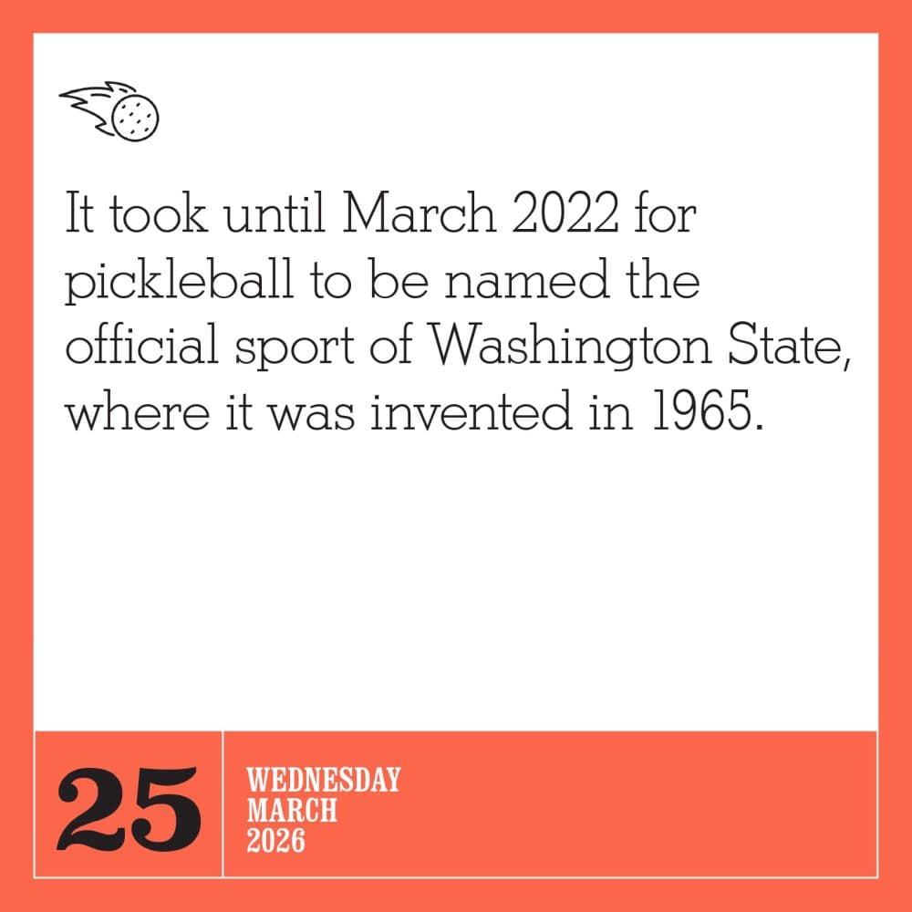 Pickleball Is Life 2026 Desk Calendar Third Alternate Image