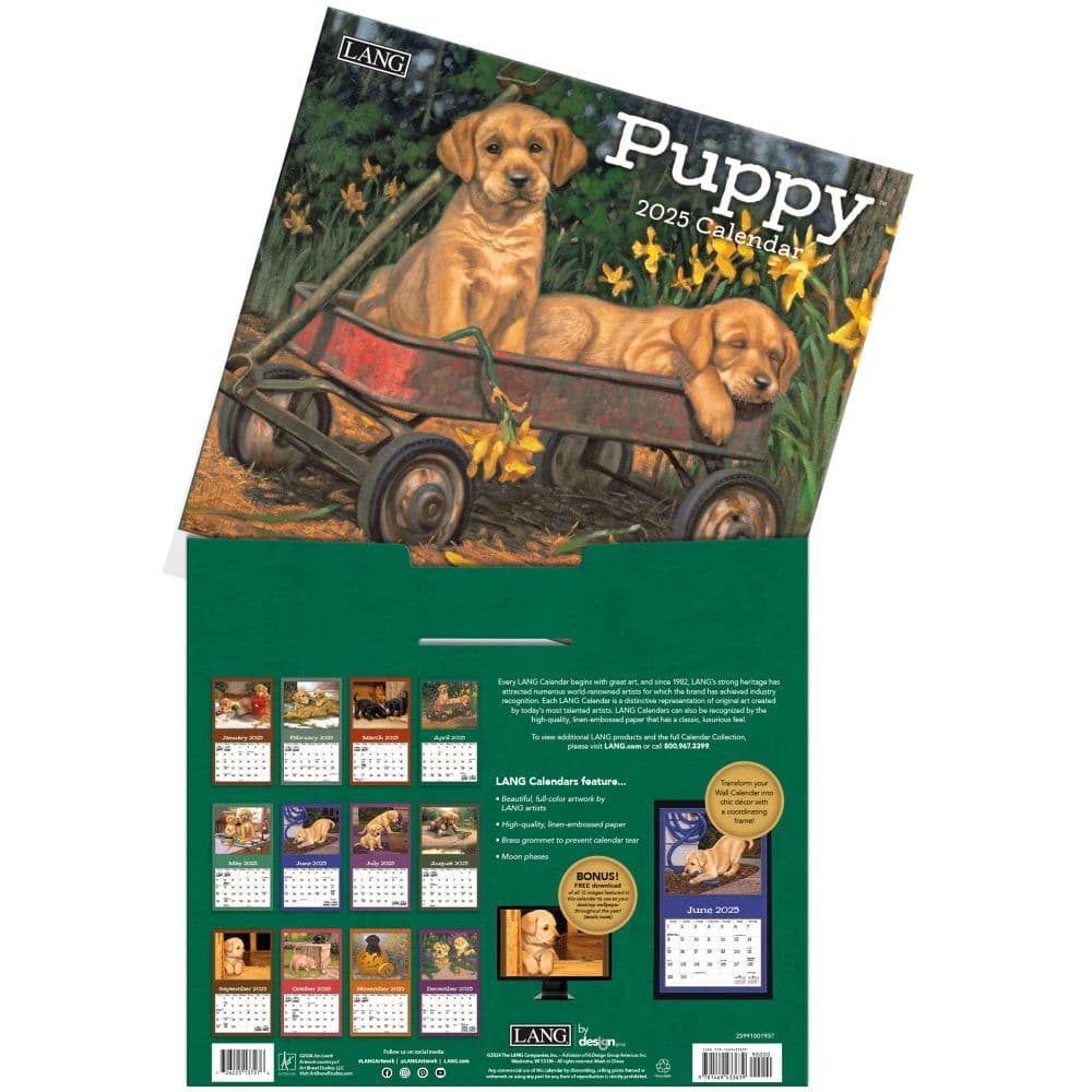 Puppy by Jim Lamb 2025 Wall Calendar Alt3