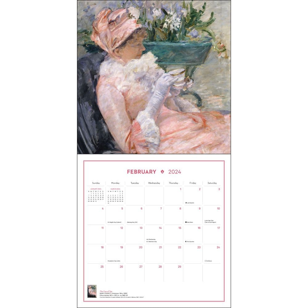 Impressionist Blooms 2024 Wall Calendar