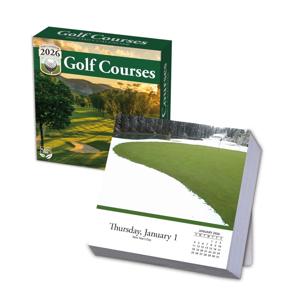 Golf Courses 2026 Desk Calendar_Main Image