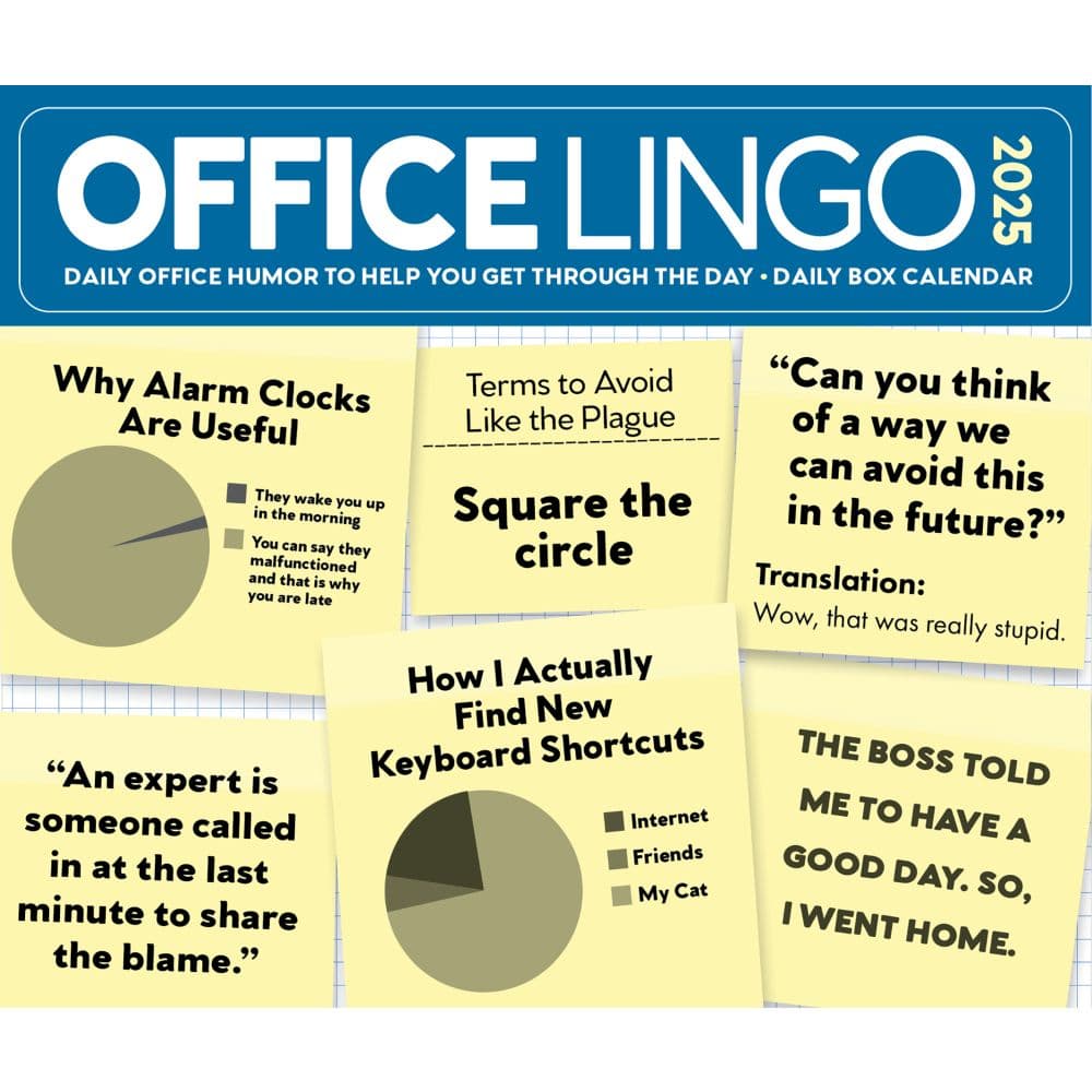 Office Lingo 2025 Desk Calendar