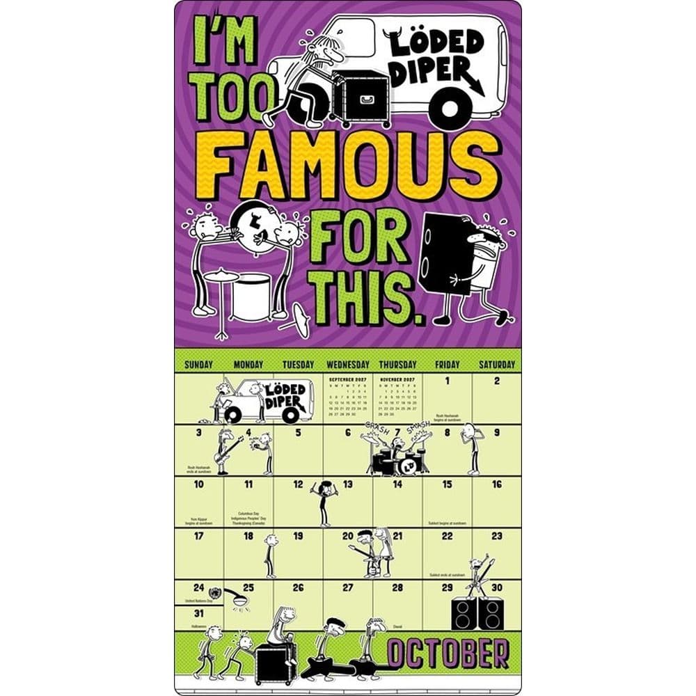 Wimpy Kid 2027 Wall Calendar Sixth Alternate Image
