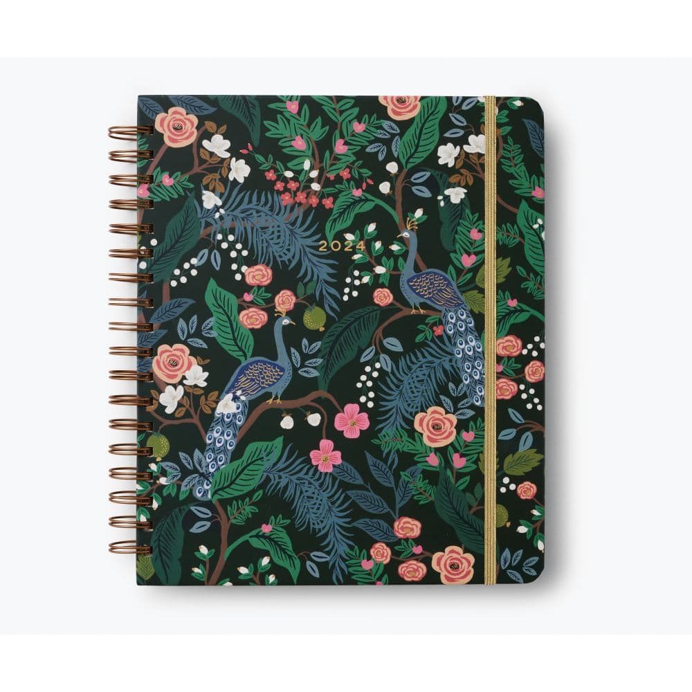 Peacock Spiral 17 Month 2024 Planner