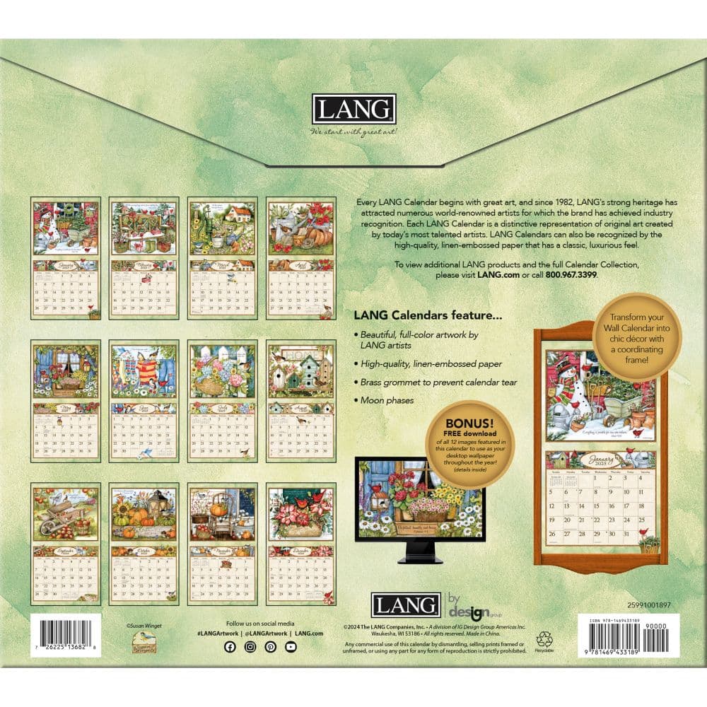 Bountiful Blessings Wall Calendar 2025