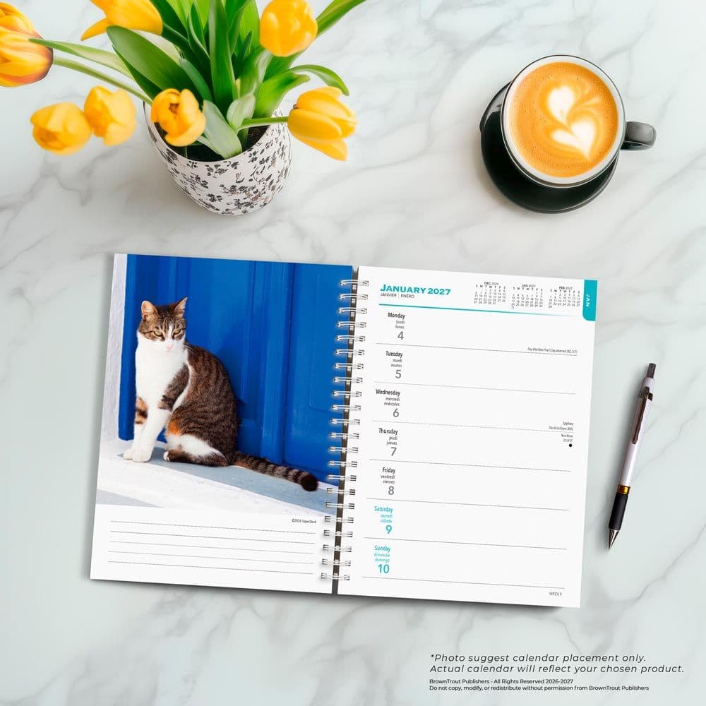 Cat Lovers 2027 Engagement Planner Fourth Alternate Image