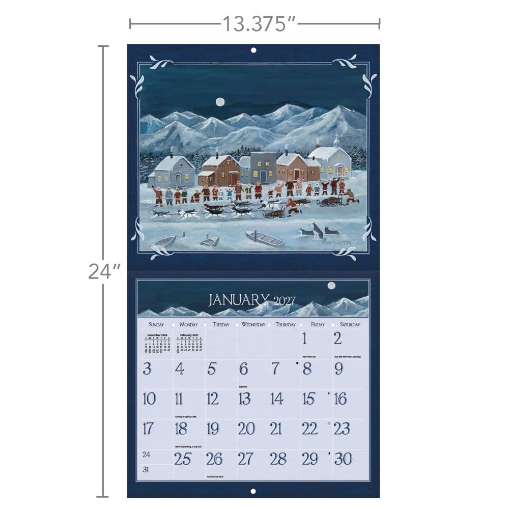Lang Folk Art Special Edition 2027 Wall Calendar Fourth Alternate Image