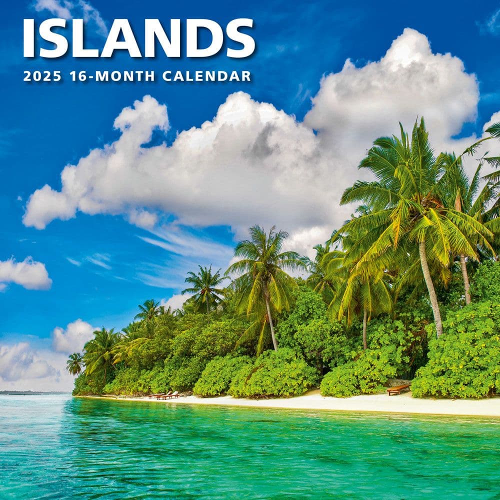 Islands 2025 Wall Calendar  Main Image